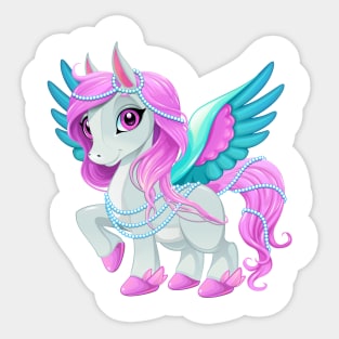 Baby pegasus for freedom and magic Sticker